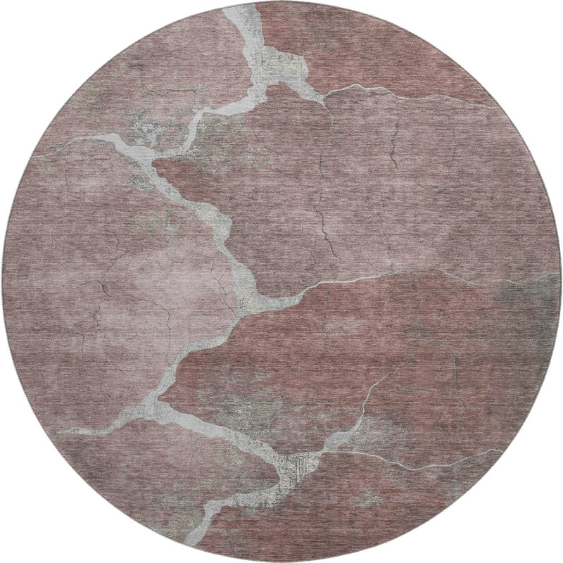 Premium Machine Washable Jakiyra AMF1889 Abstract Rug/AMF1889MV, Round 8'