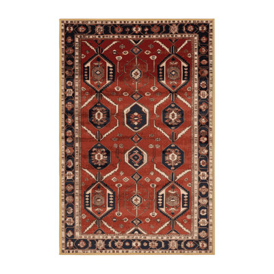 Machine Washable Persian Brown Area Rug