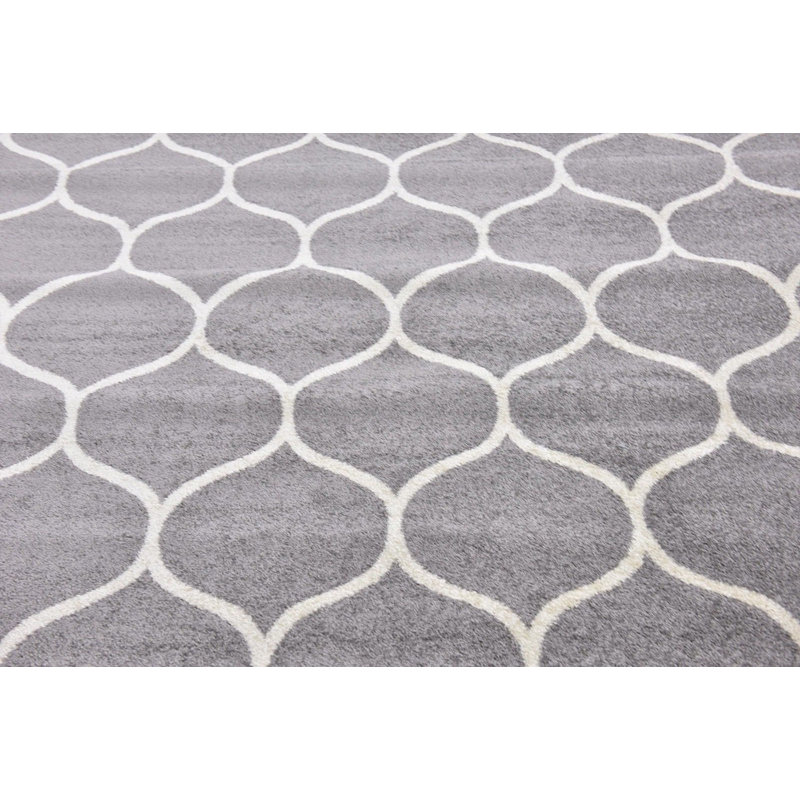 Tapis gris clair Lllan, Rectangle 9 pi x 12 pi