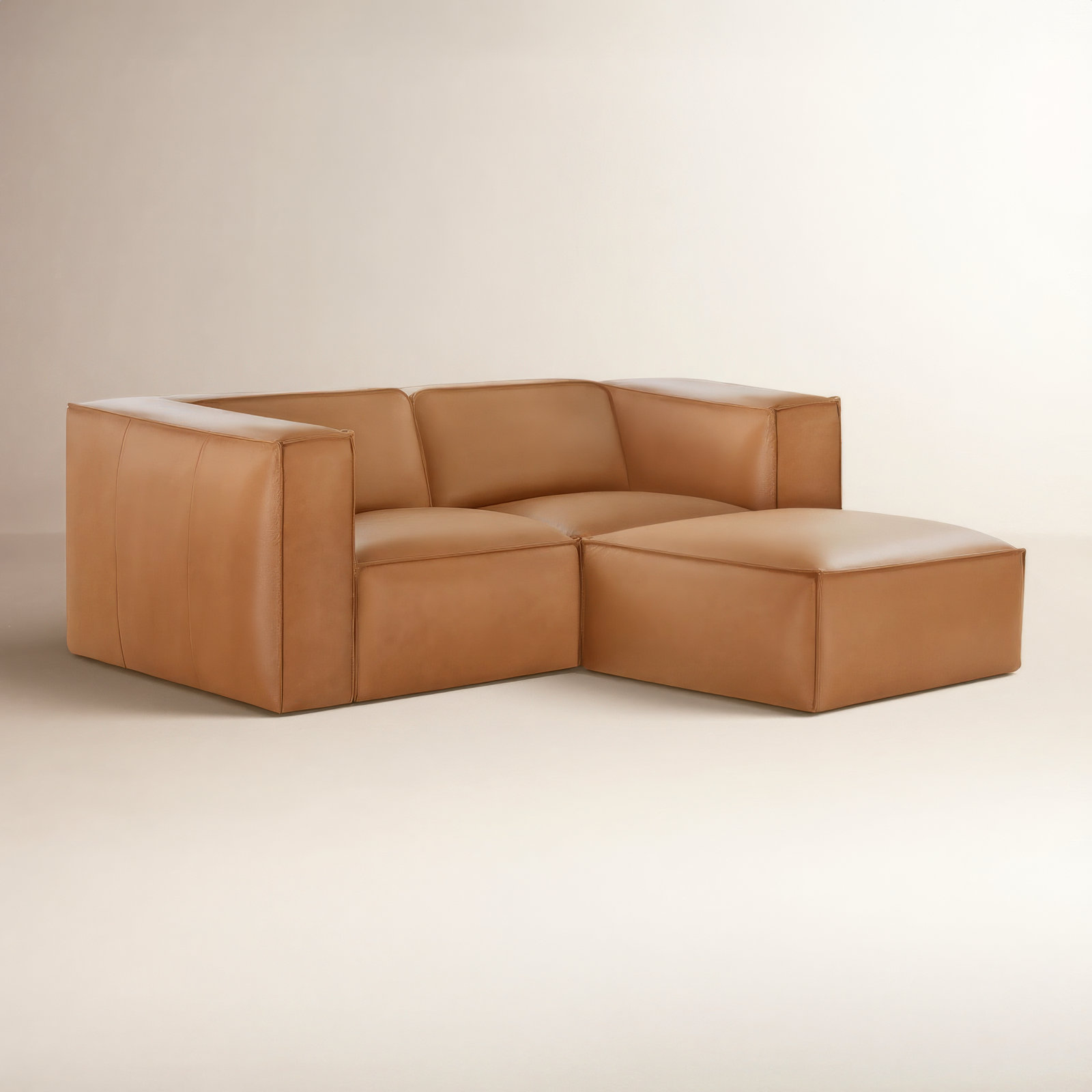 Jaye 82" Genuine Leather Modular Sofa
