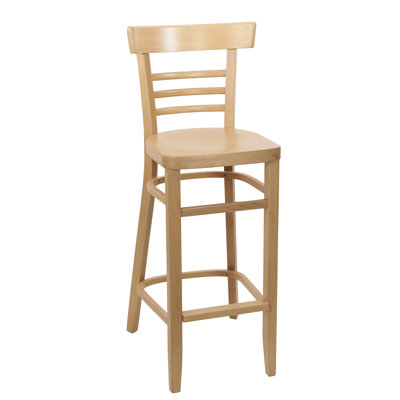 Giulia Counter Stool with Solid Wood Frame
