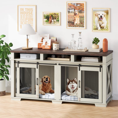 Cage pour chien avec portes doubles