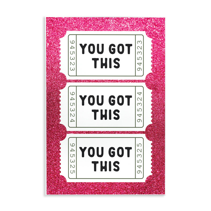 Plaque murale You Got This Pink, H 15 po x l 10 po