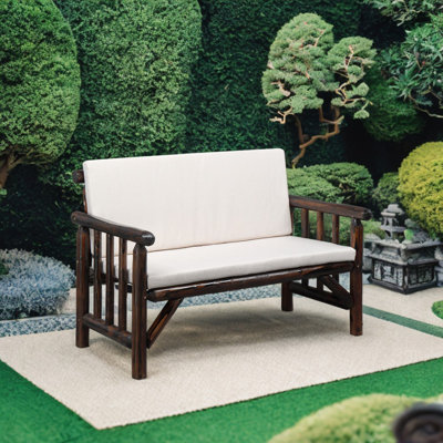 Causeuse de patio en bois