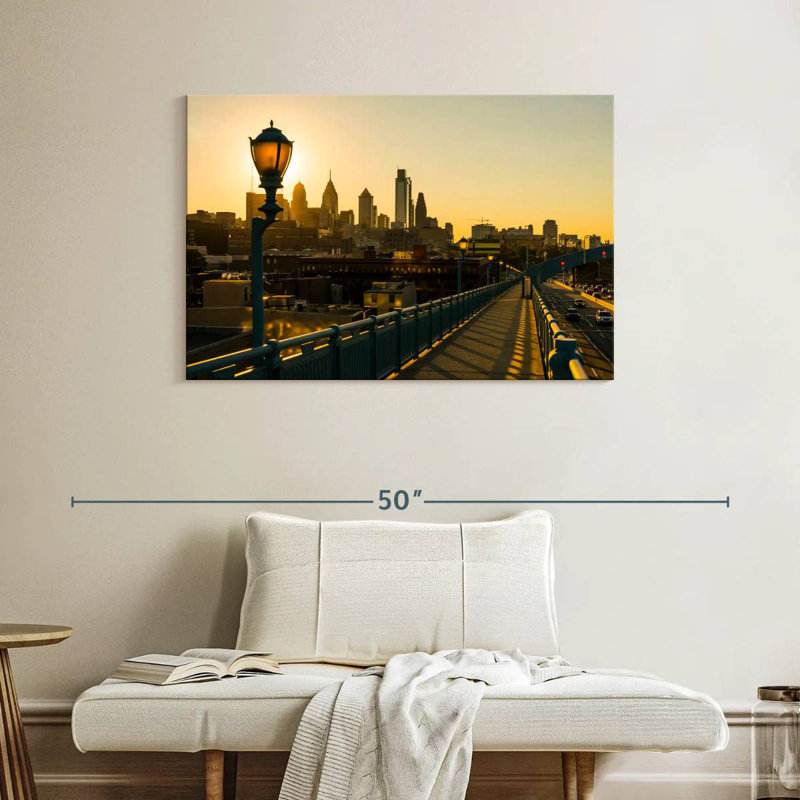 Sir Sir, Philadelphie, pont Franklin, H 26 po x l 39 po