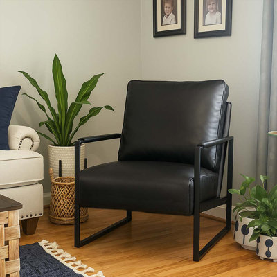 Fauteuil d'appoint rembourré Mid-Century