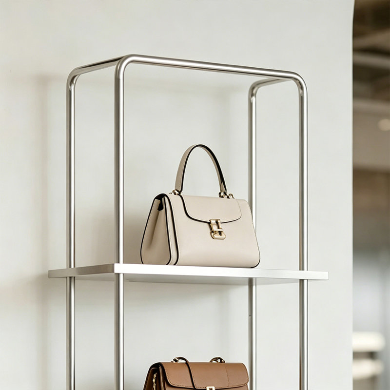 Slim 5-Tier Rectangular Metal Frame Display Table