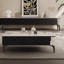 Table basse minimaliste avec plateau en pierre frittée