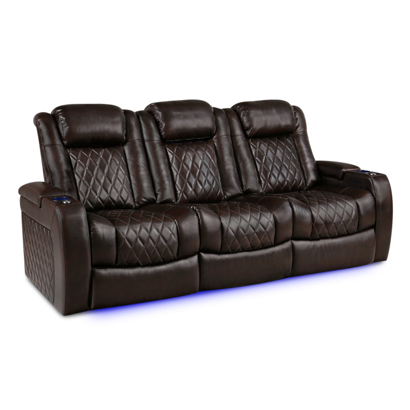 Ensemble de 3 sièges de cinéma en cuir Tuscany XL