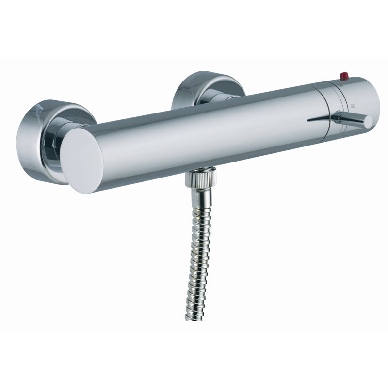 Garniture de robinet de douche thermostatique mural Spillo seulement, Chrome