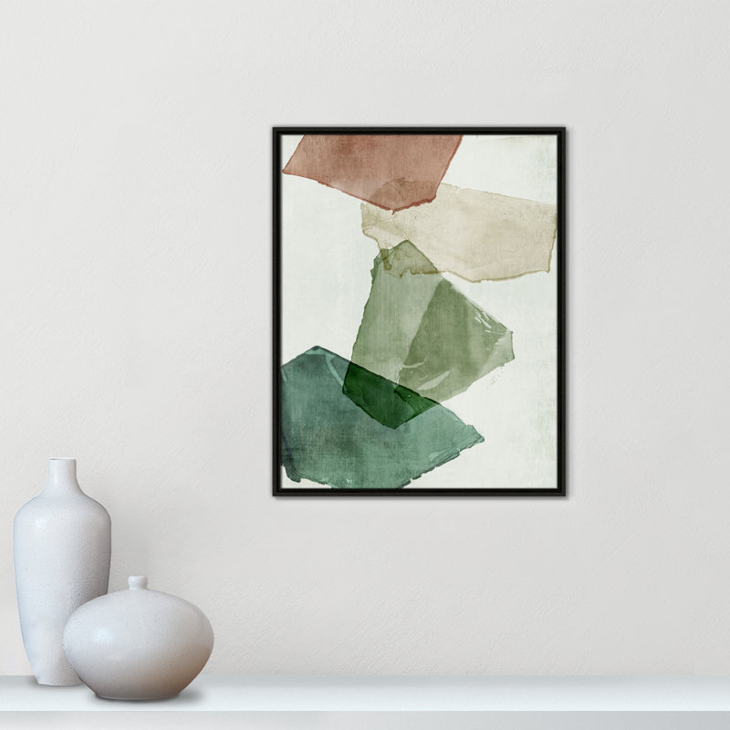 «Fragments in Soft Collision II» par Emma Peal, H 29,5 po x l 23,5 po, Flottant espresso