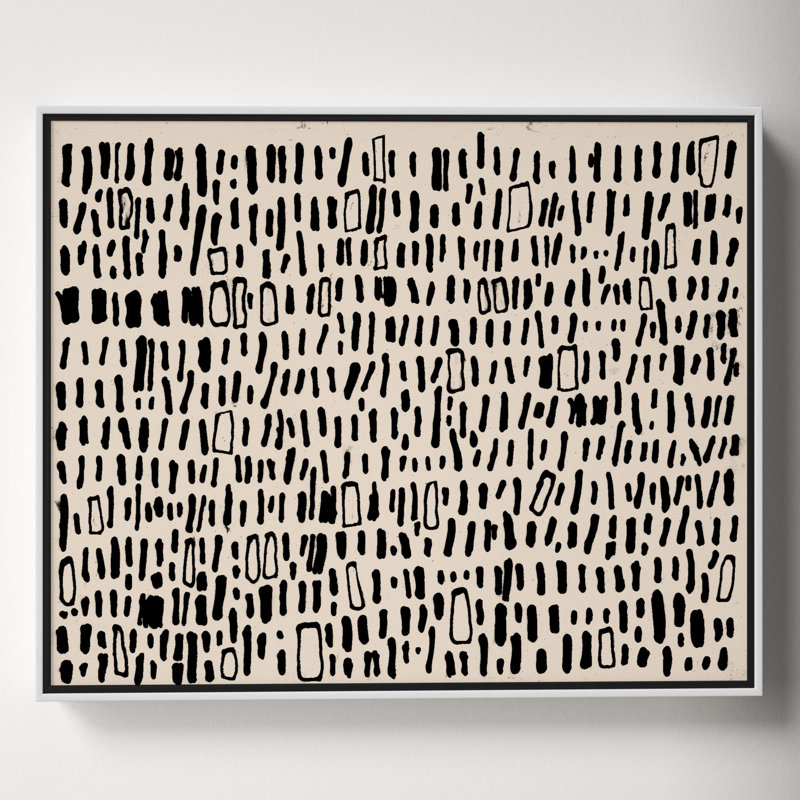 Tribal Code by Filippo Ioco, 17.5" H x 21.5" W x 2" D, White
