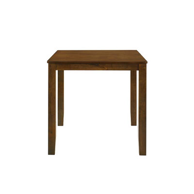 Beautiful Cherry Color Counter Height 1Pc Dining Pub Height Square Table Dining Room Wooden Furniture