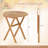  2 PCS Outdoor Side Table with Slatted Tabletop & X-Shaped Structure Coffee Table-2102980220