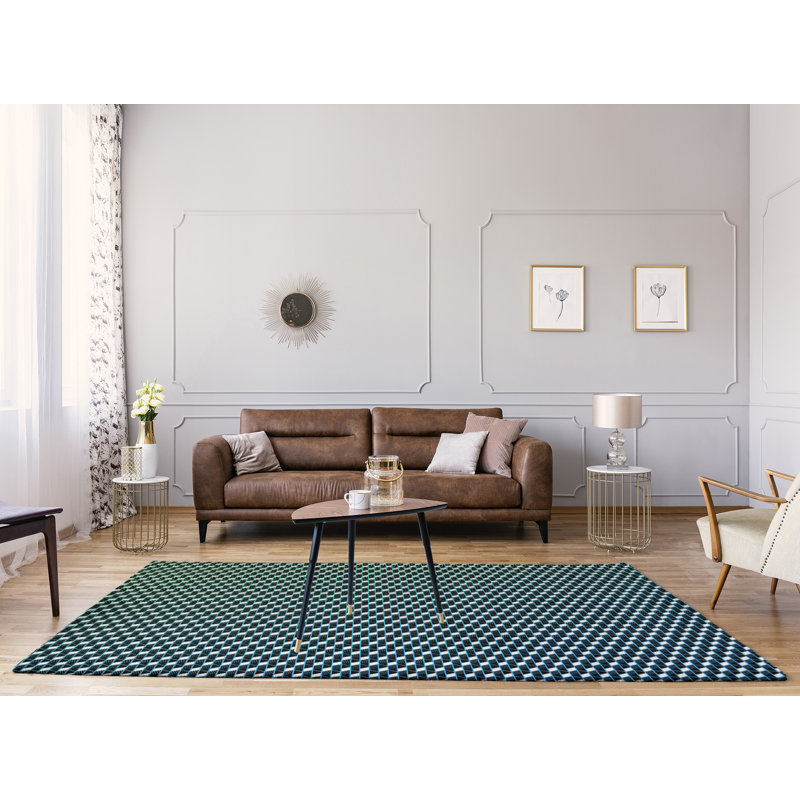 Chenille Geometric Indoor Rug, Rectangle 9' x 12'