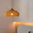 1-Light Rattan Pendant Light Fixture Dark Brown-408779614