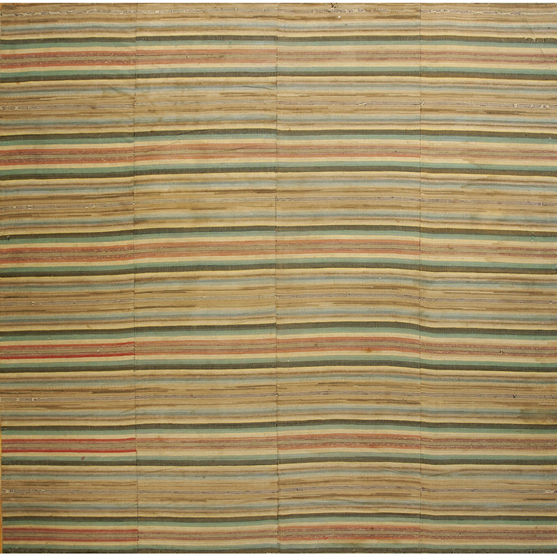 Antique American Rag Rug Room Size Wool