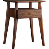 Walnut Grove 1 - Drawer Solid Wood Nightstand
