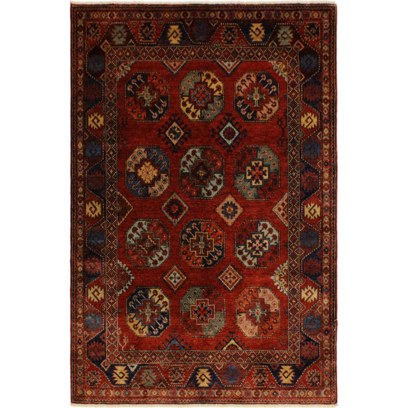 Aarav One-of-a-Kind 4'10" x 6'4" 1960s Area Rug in Rust