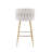 Swivel Upholstered Bar Stools Velvet Counter Stools with Metal Frame (Set of 2)-462050583