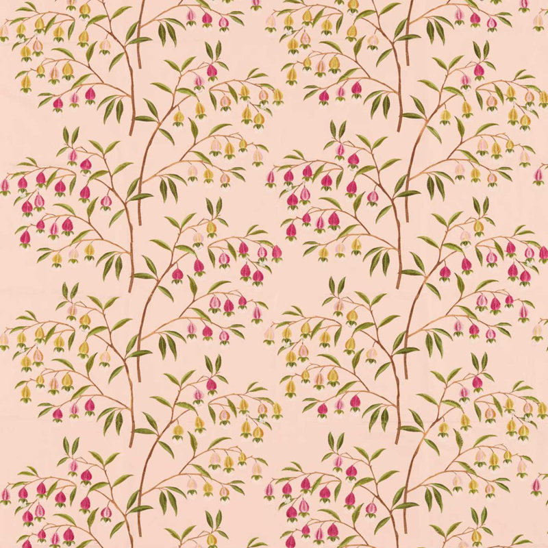 Chinese Lantern Fabric, Peach Blossom
