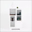 Armoire en bois avec 2 portes en verre et 2 espaces de rangement, salle de bain du salon-692363504