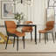 Ensemble de 2 chaises modernes en cuir minimaliste avec pieds en métal-1438906929
