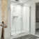 Visions 60" W x 34" D x 78" H Semi Frameless Rectangle Shower Kit with Fixed Panel and Base
