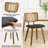 Faux Leather Upholstered Side Chair Dining Chair And Walnut Wood Finish-154983807-154983803