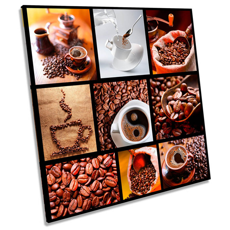 X0009 Coffee Kitchen Cafe - Wrapped Canvas Print, 91.4cm H x  91.4cm W