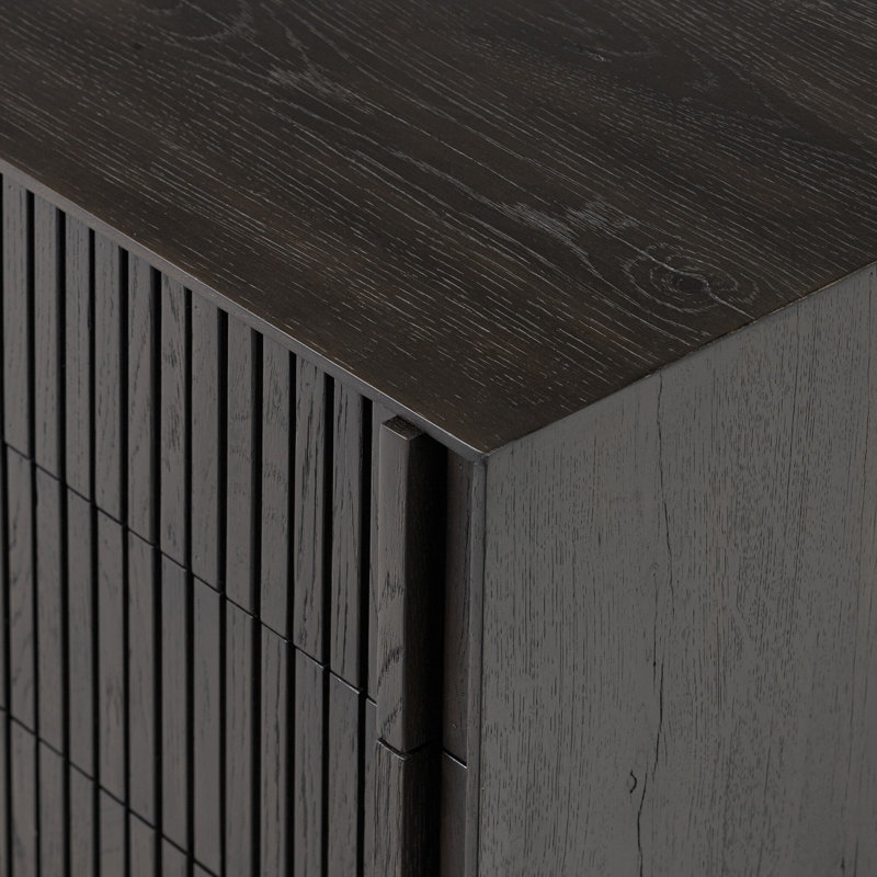 Leo 3 - Drawer Nightstand, Smoked Black