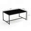 Table basse en verre noir