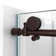 60.38" W x 34.5" D x 76" H Frameless Rectangle Sliding Shower Enclosure