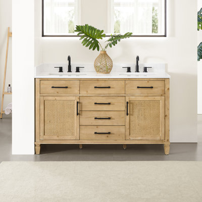 Ensemble de meuble-lavabo double 60 po Salome