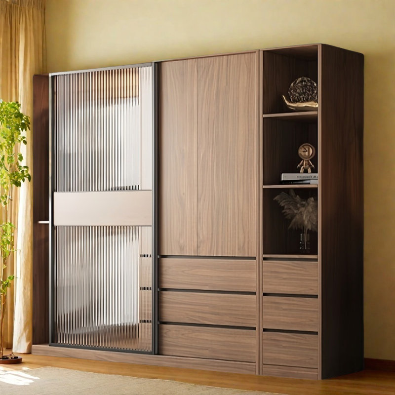 Modern  Simple Practical And Elegant Wardrobe, 83" H x 95" W x 24" D
