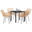 5 Piece Garden Dining Set Poly Rattan-1044892523-1044892520