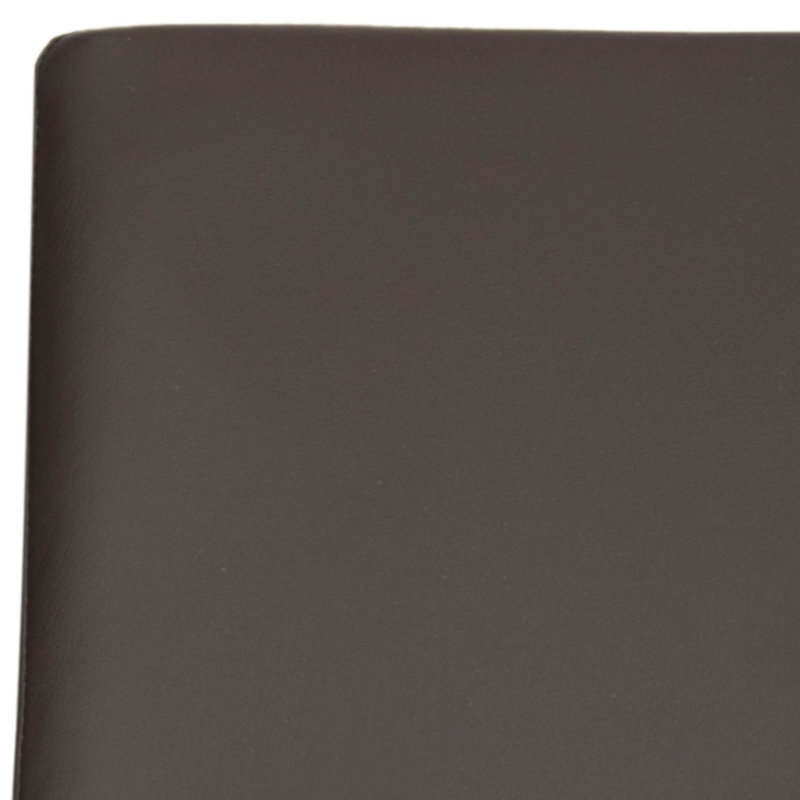 20'' H Metal Armchair, Brown Velvet