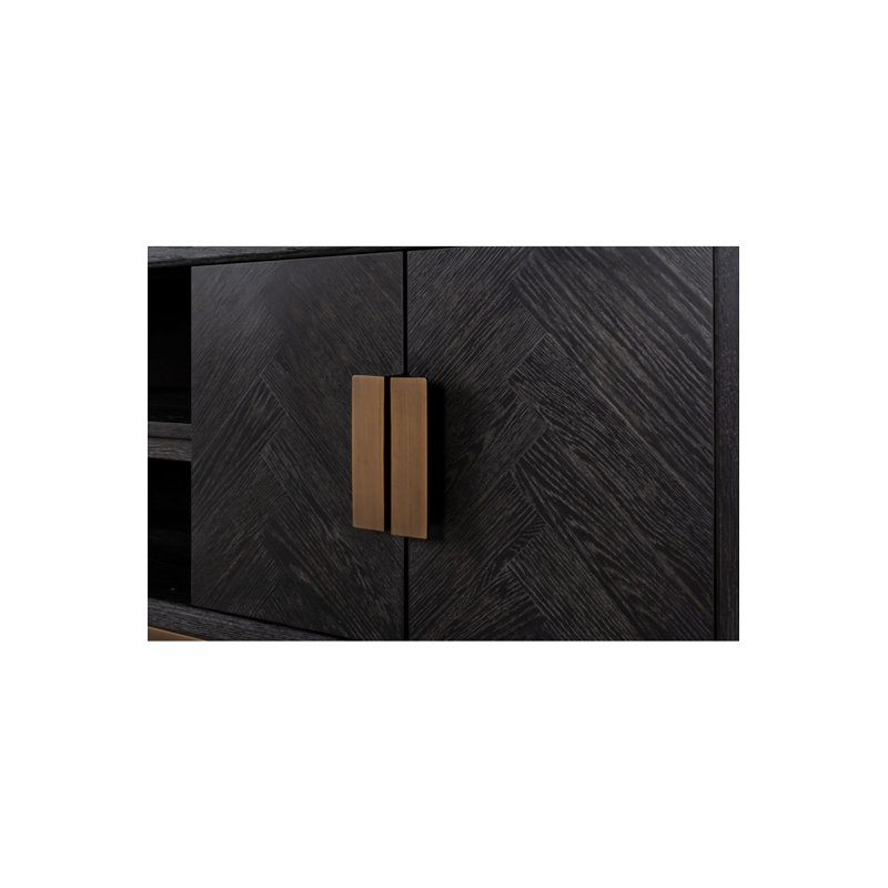 Blackbone Media Console, Black/Gold, 79"