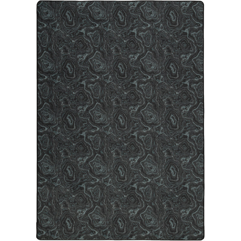 Tapis turquoise foncé Imagine, Rectangle 10 pi 9 po x 13 pi 2 po