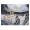 Vagues d'art en or noir et marbre blanc - peinture sur toile