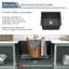 Évier de service 24 po x l 18 po à cuve simple encastrable en quartz avec grille inférieure-121429668-133689696