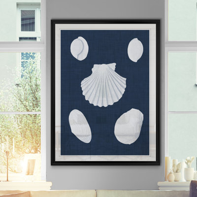« coquillages blancs iii », reproduction sur toile