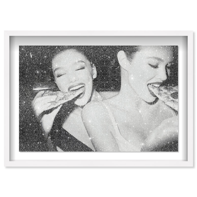 Midnight Mozzarella Print by Oliver Gal, 31.5"H x 46.5"W, White Shadowbox
