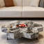 Table basse moderne en ardoise avec plateau en métal-87423226-87423230
