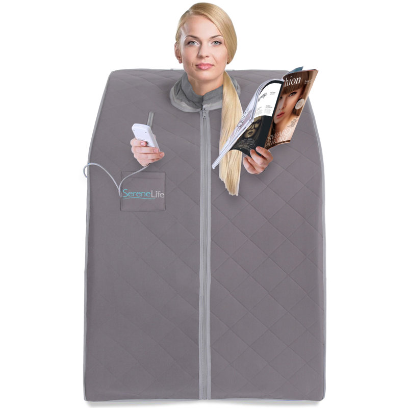 SereneLife 1 - Person Portable Traditional Steam Sauna with Remote Control
