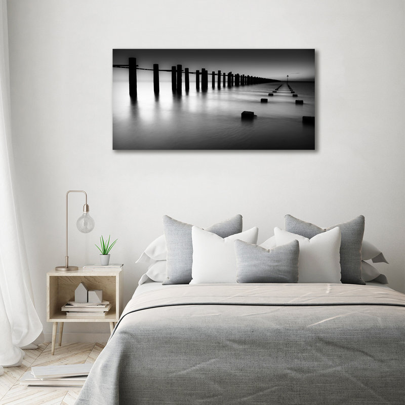 Thames Breakwater 1 Piece Wall Art on Canvas
