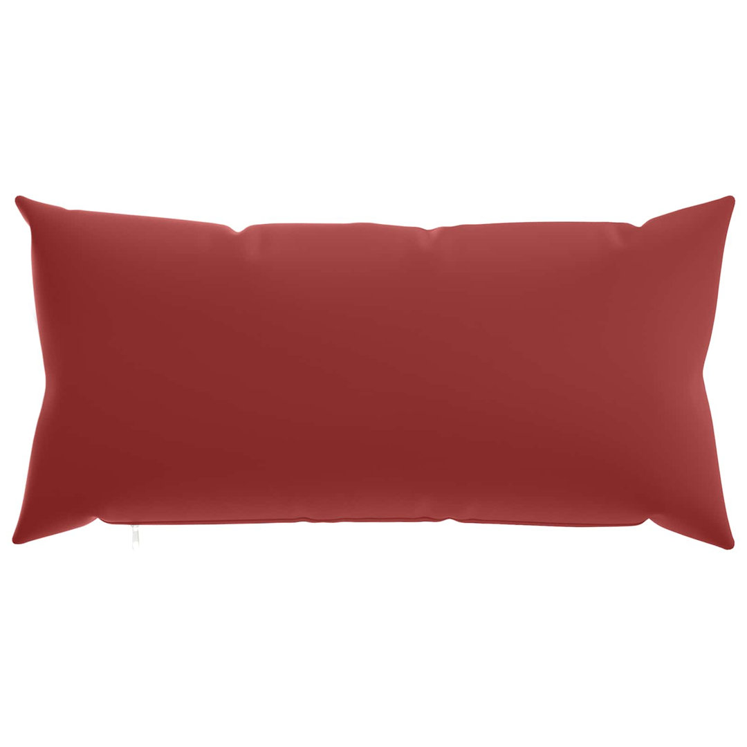 Vidaxl Cushion Cover 2 Pcs Heerlen Wine Red 40 X 80 Cm Polyester, Red - Image 2