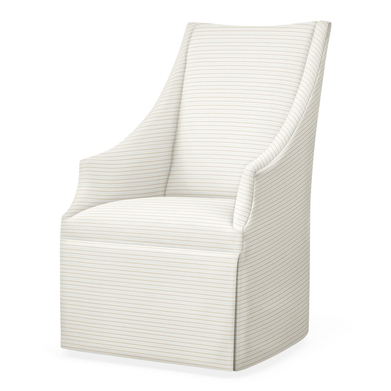 Stocked Meadow Host Chair With Casters, Perigold Birchbox Natural