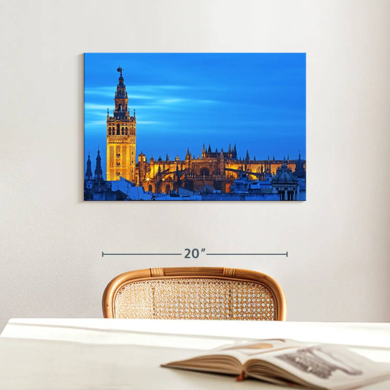 Javetta Seville Cathedral Before Dark, 16" H x 24" W