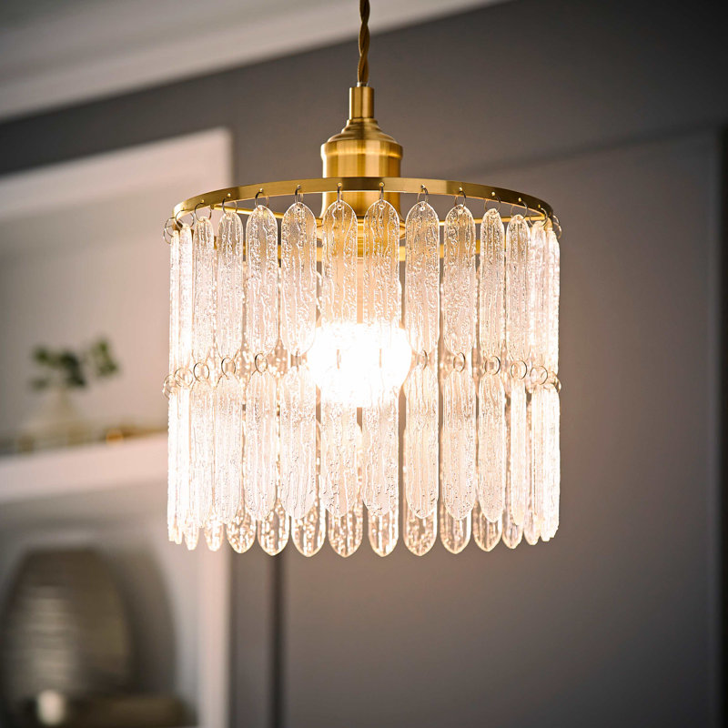 Tanina 18.5cm H Acrylic Novelty Pendant Shade ( Slip-On ) in Silver